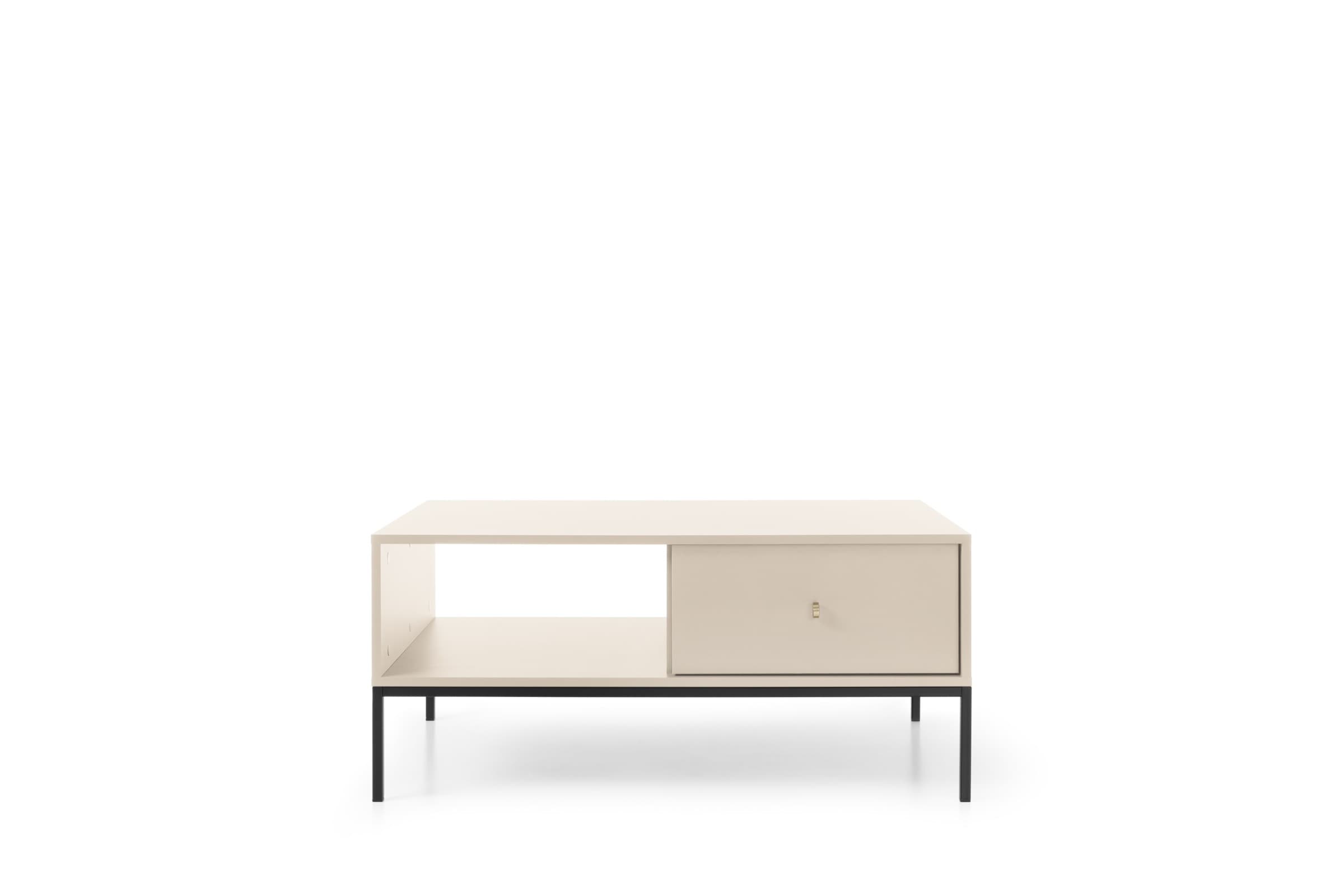 Konferenčný stolík Mono II 104 cm béžový/čierny 1