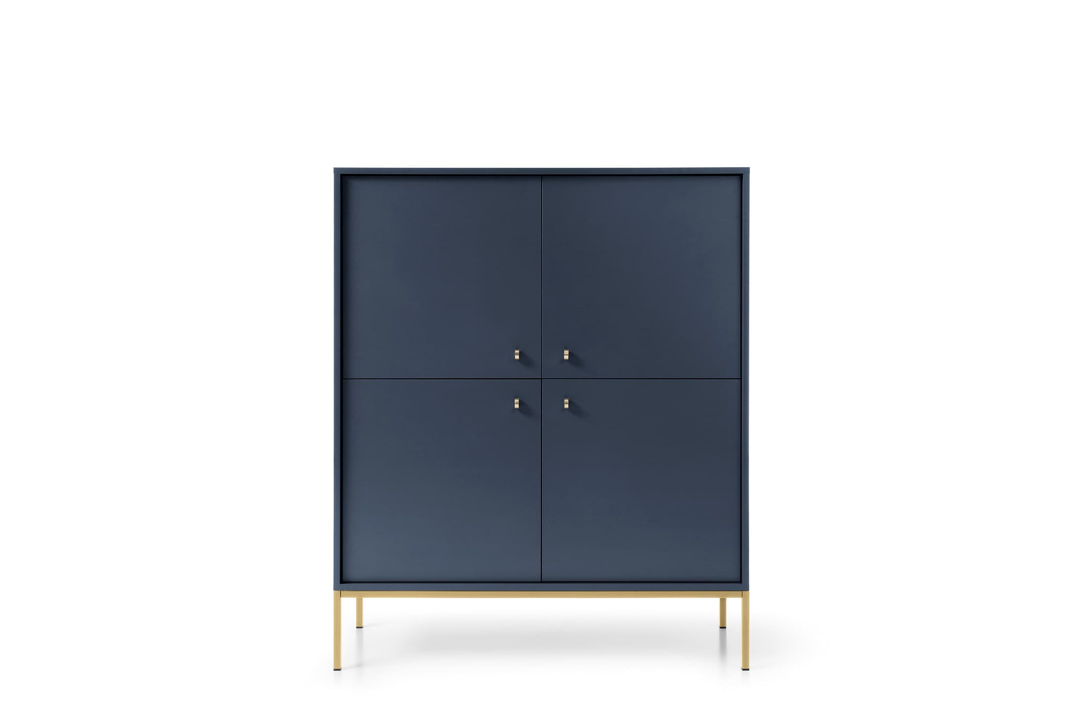 Komoda Mono II 104 cm modrá/zlatá 1