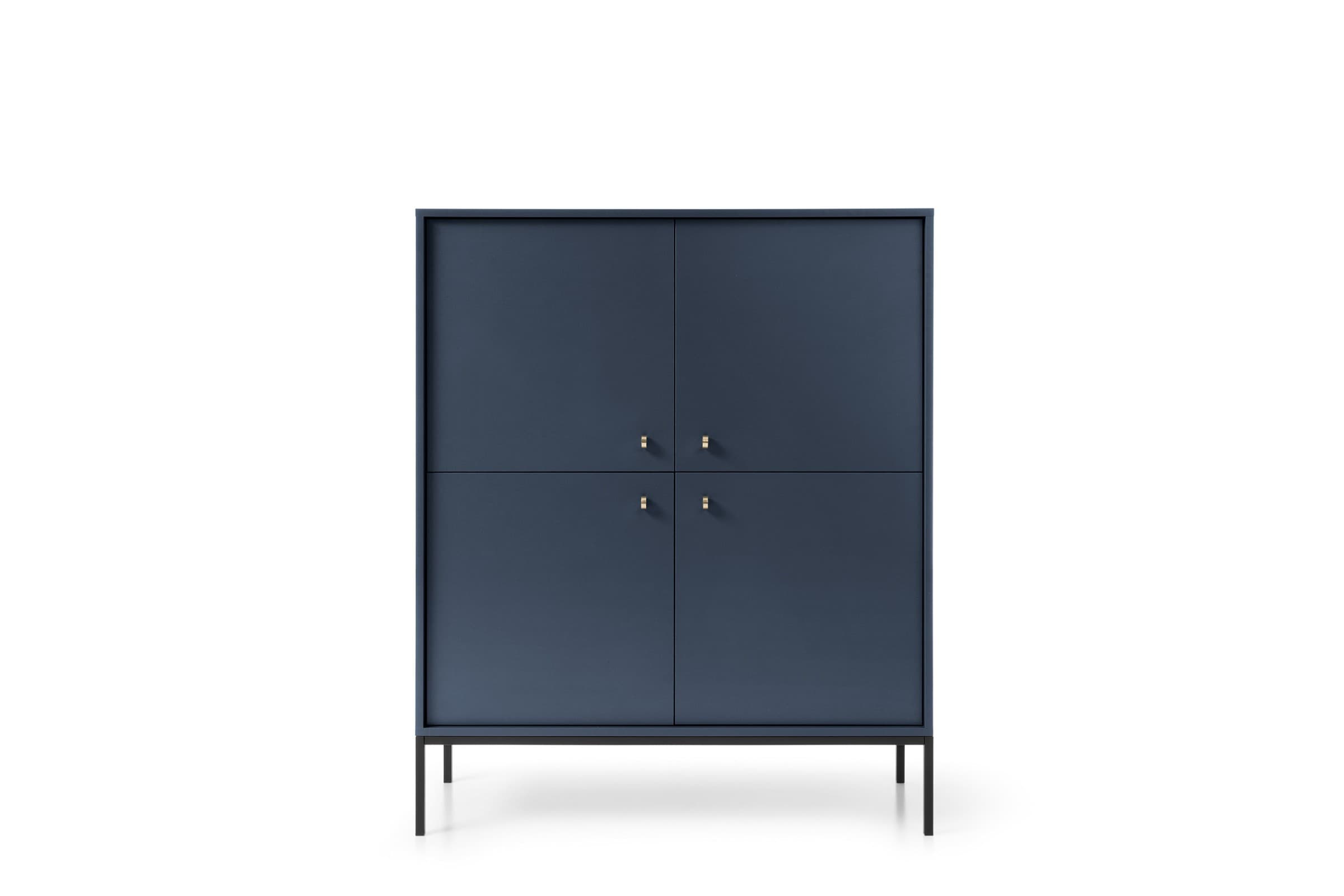 Komoda Mono II 104 cm modrá/černá 1