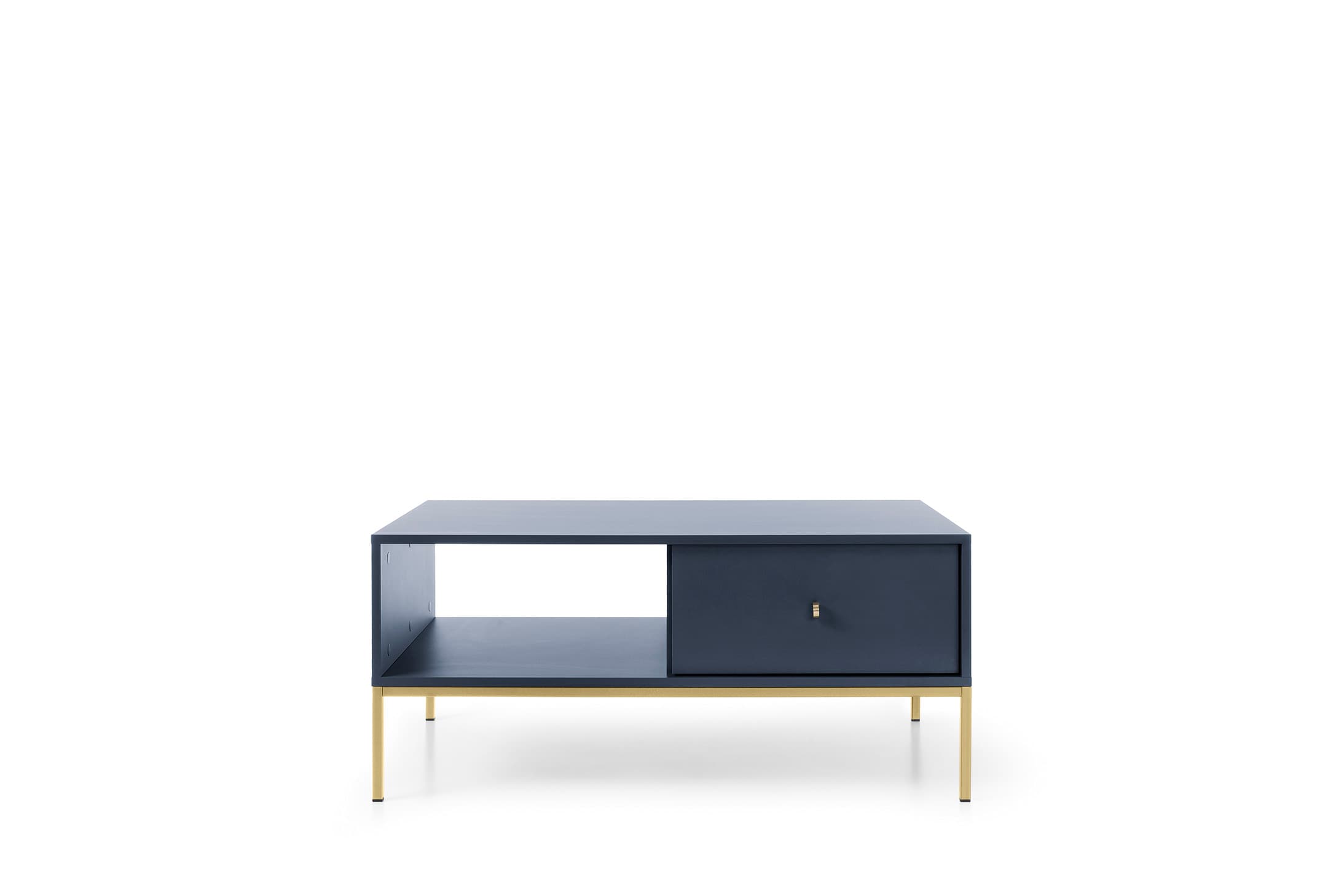 Konferenčný stolík Mono II 104 cm modrý/zlatý
