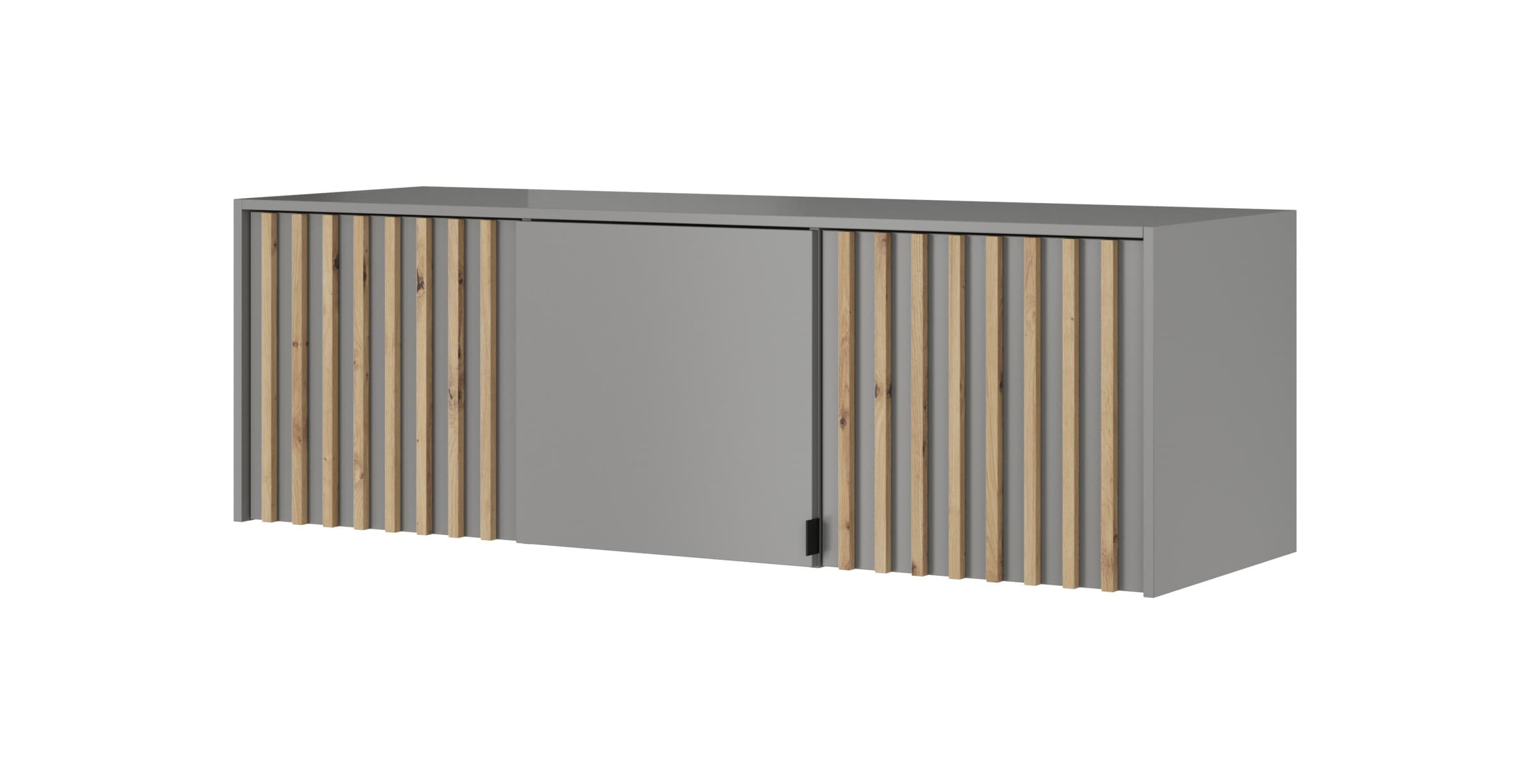 Nadstavba na skriňu Nelly 155 cm sivá/dub artisan