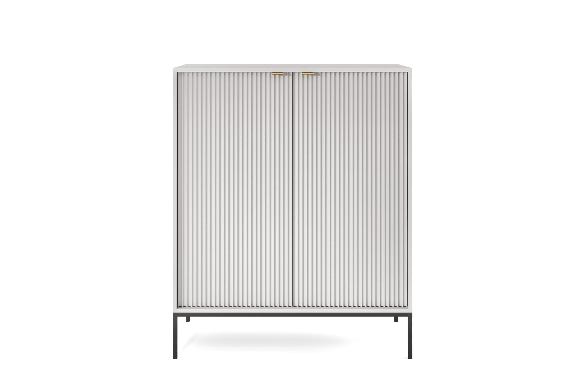 Komoda Nova 104 cm sivá/čierna