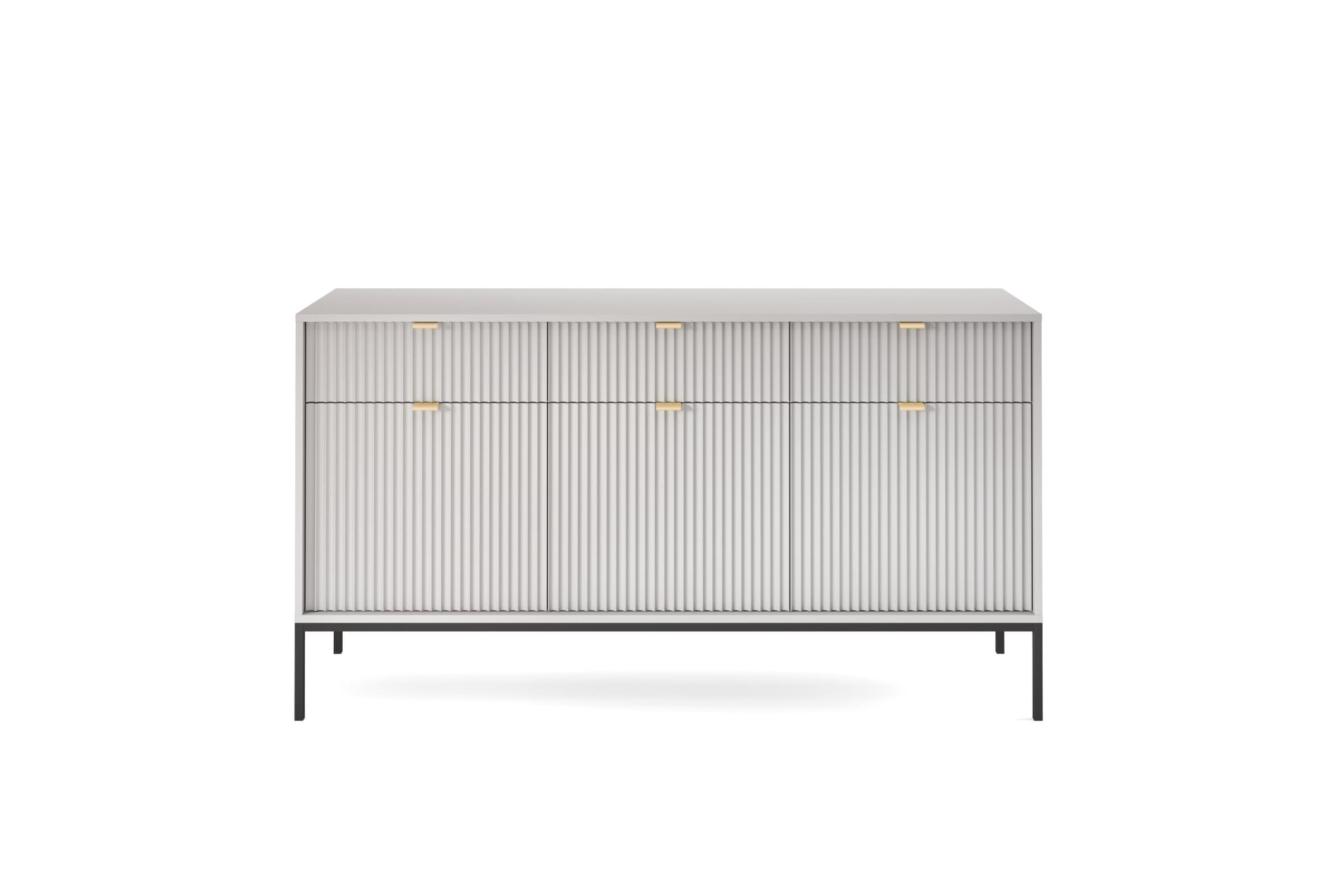 Komoda Nova 154 cm sivá/čierna 1