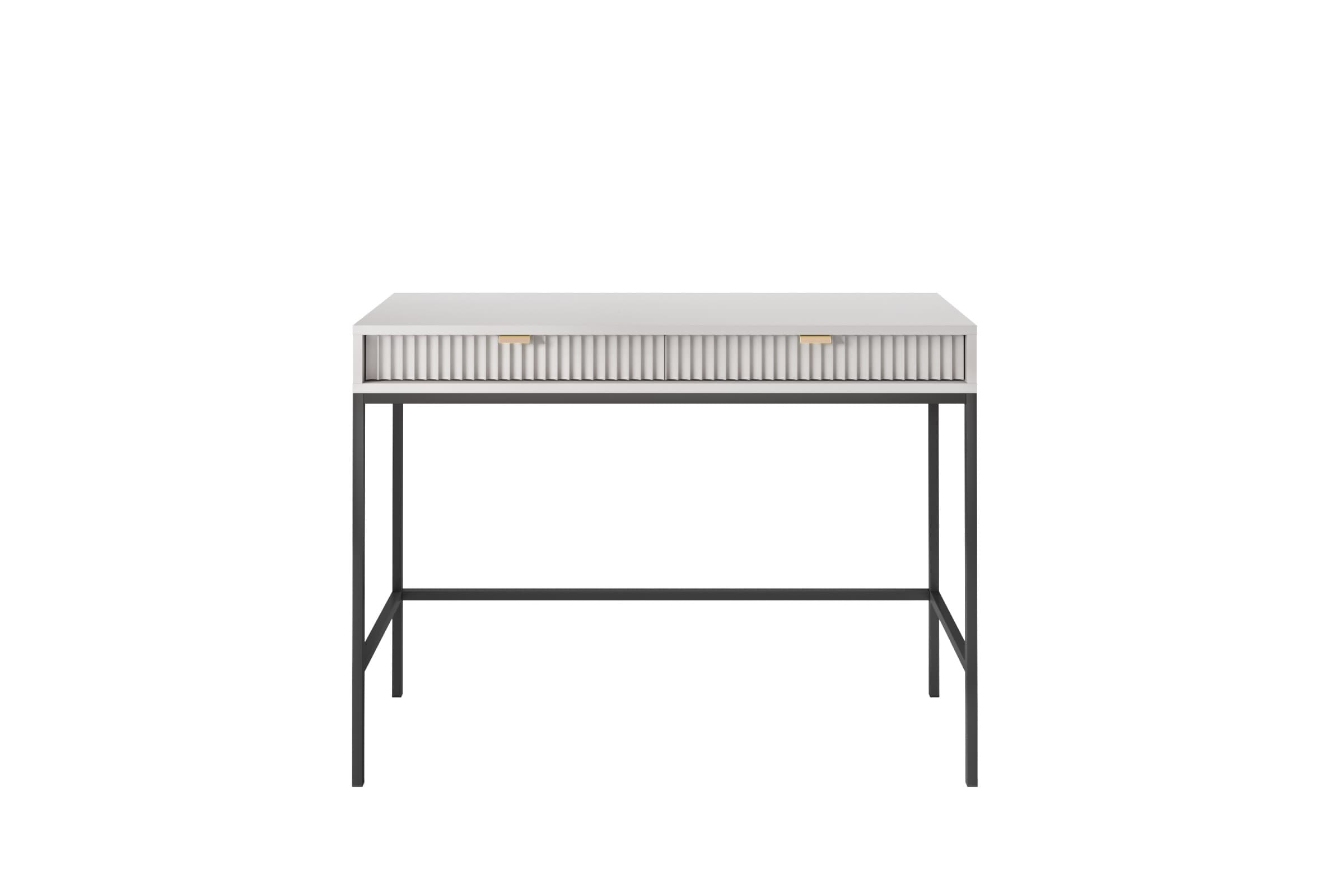 Toaletný stolík Nova 104 cm sivý/čierny 1
