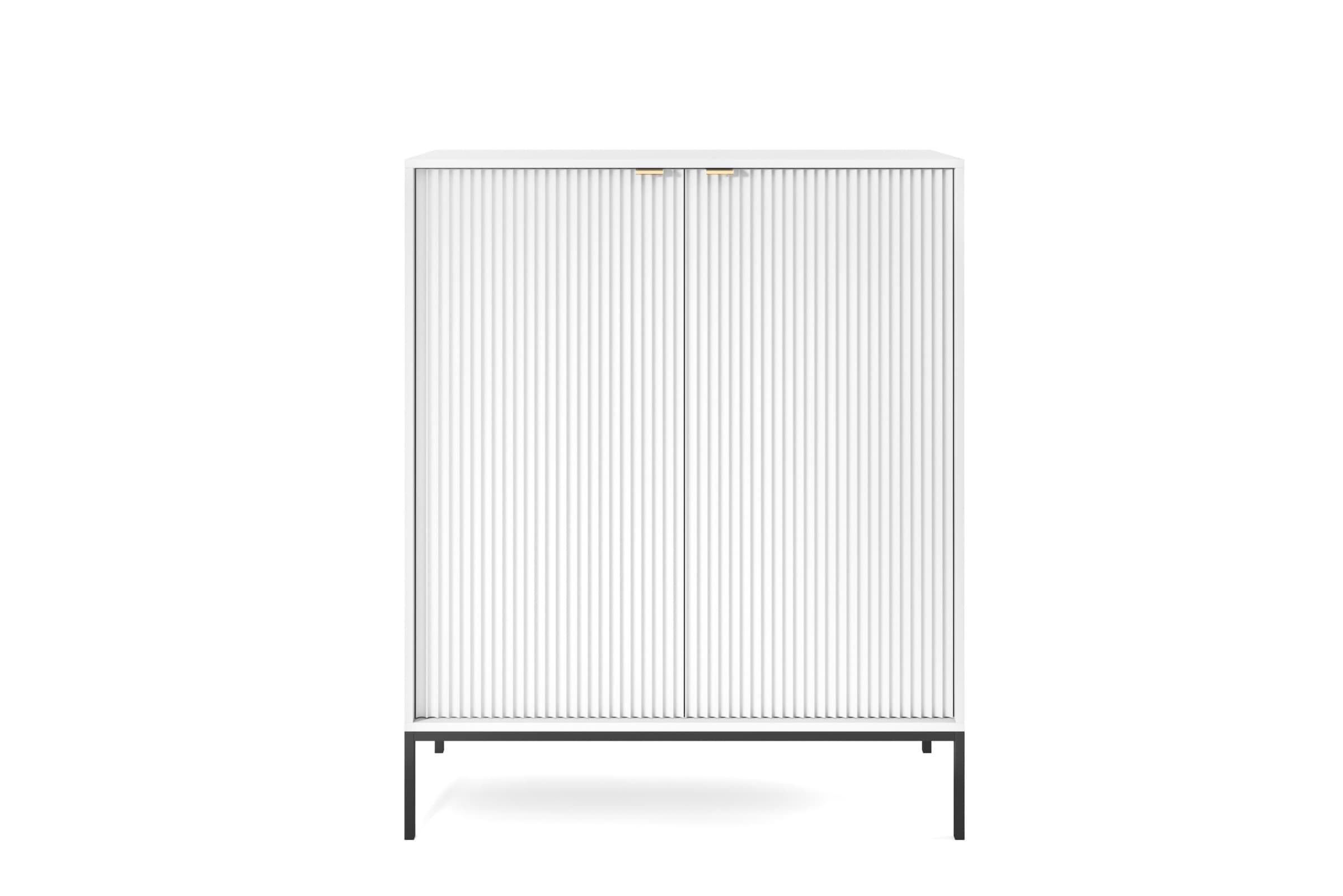 Komoda Nova 104 cm biela/čierna 1
