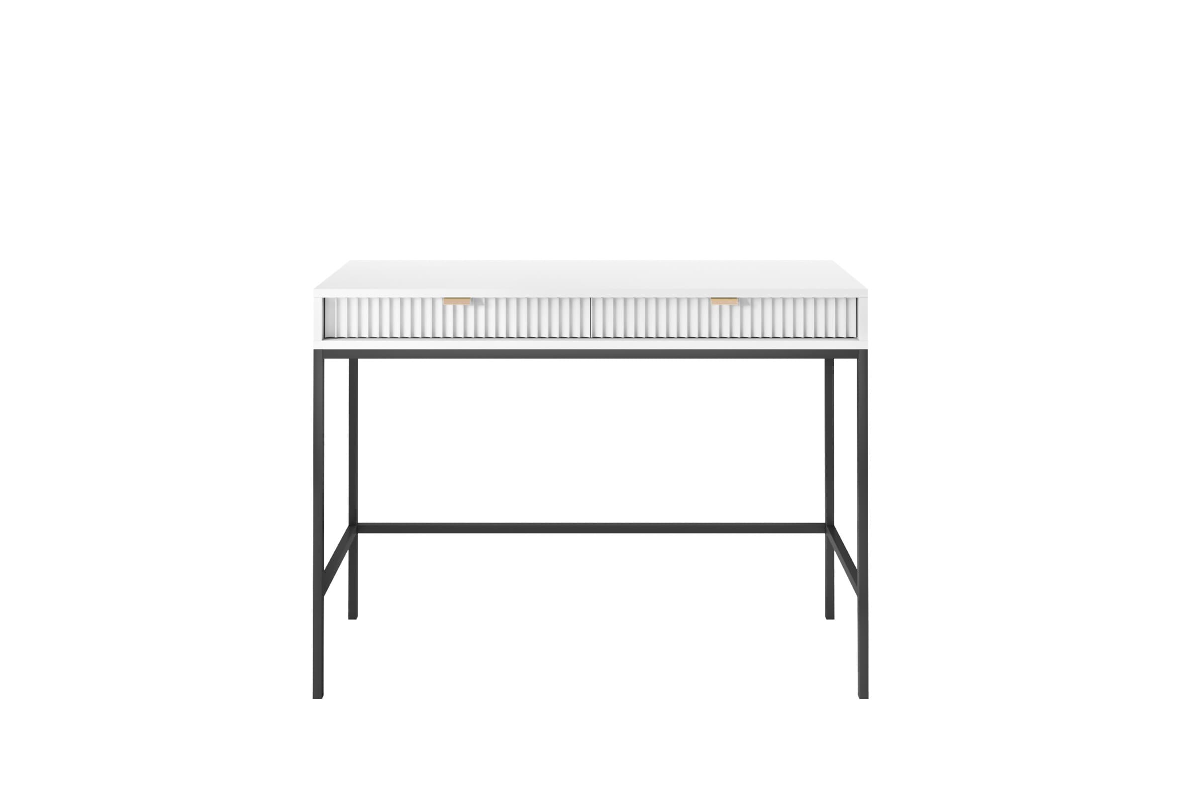 Toaletný stolík Nova 104 cm biely/čierny