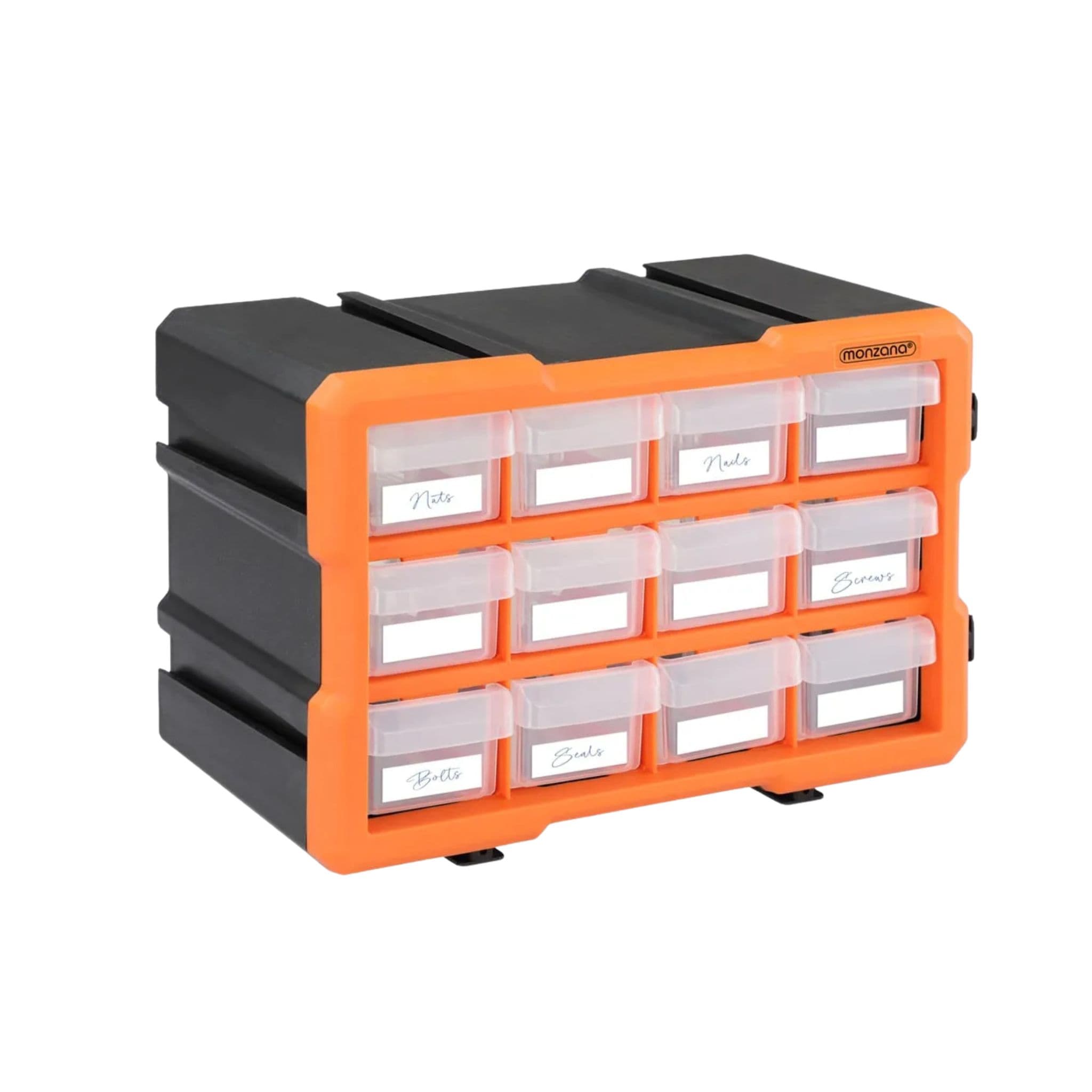 Organizér Damir s 12 priehradkami čierny/oranžový