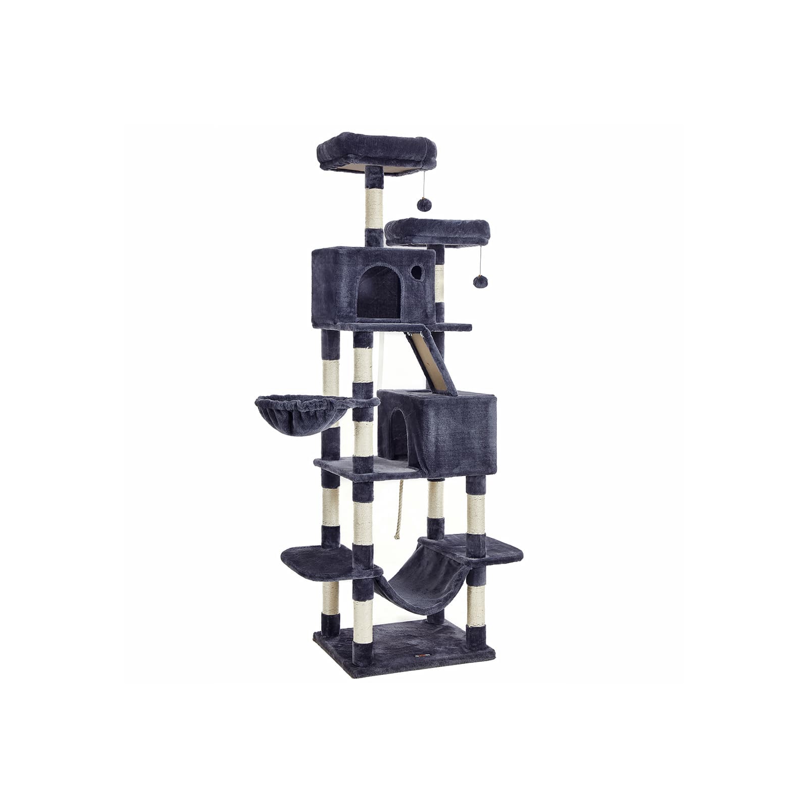 Mačacie škrabadlo Climbery 206 cm tmavo šedé