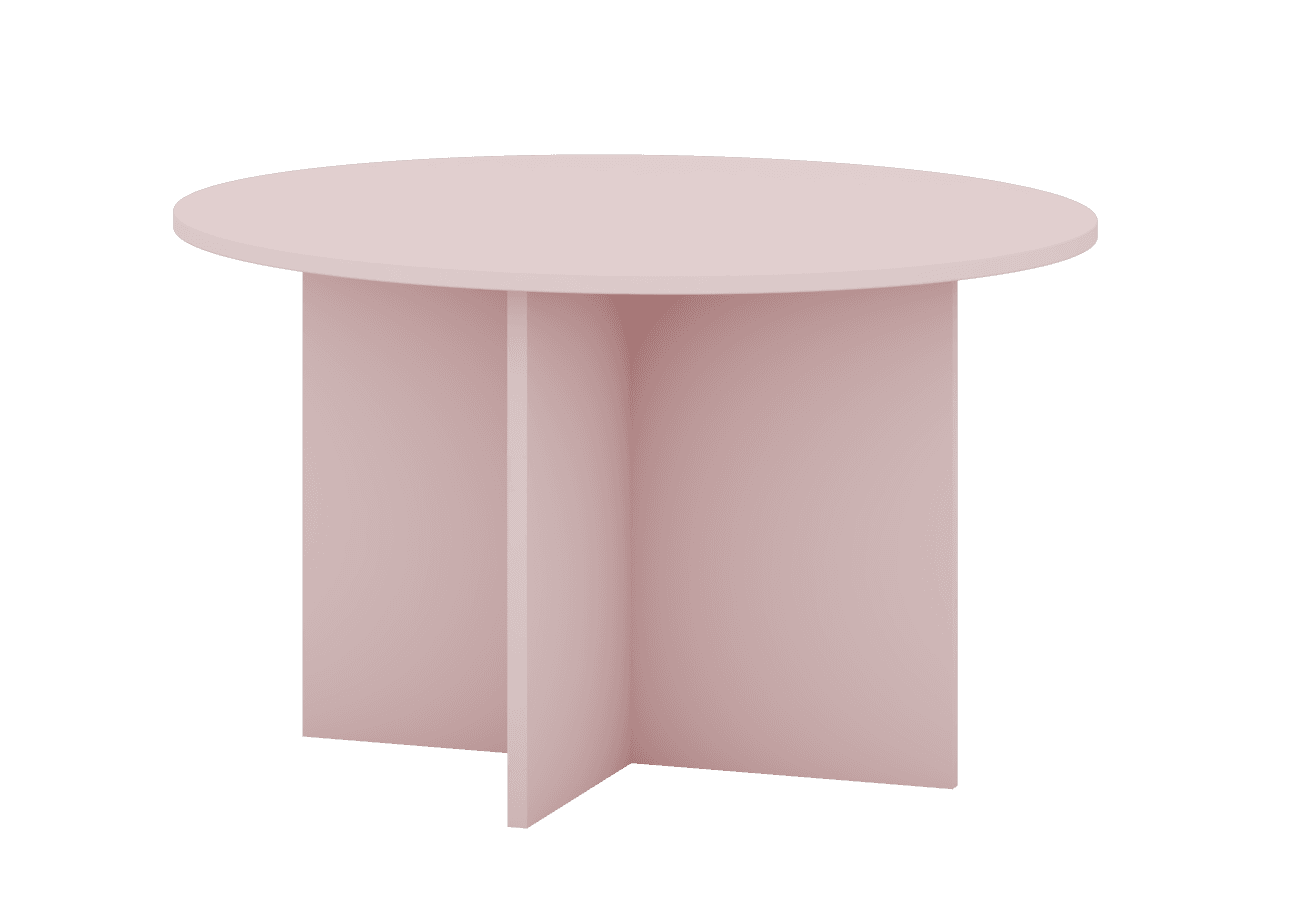 Konferenčný stolík Phoebe 01 84 cm ružový