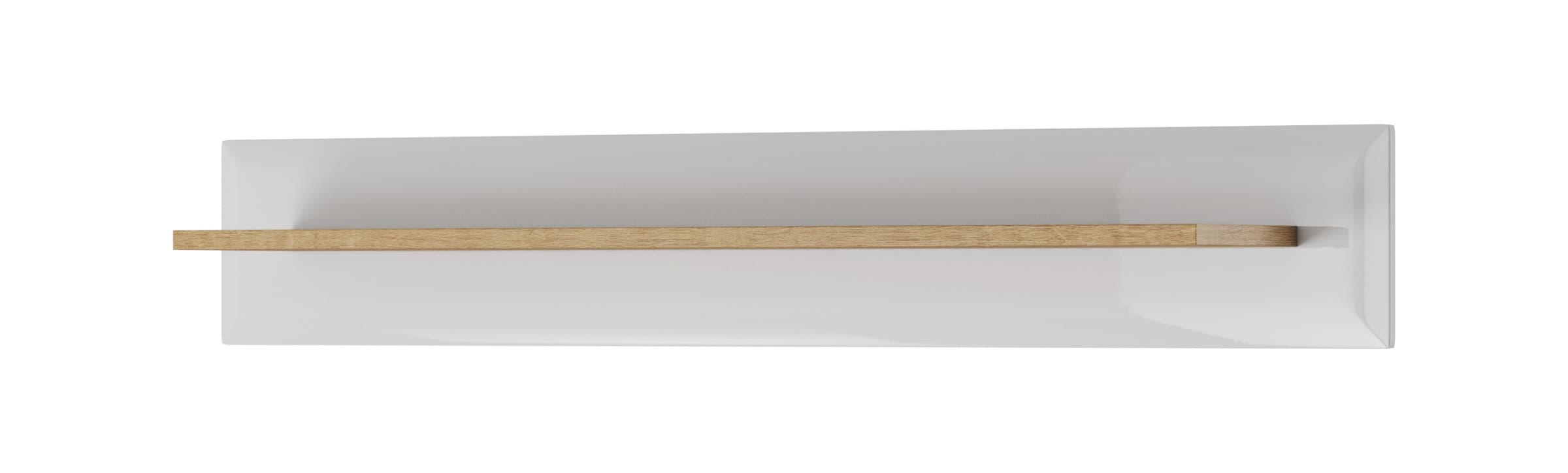 Nástenná polica Nordi 107 cm biela/dub Riviéra 1
