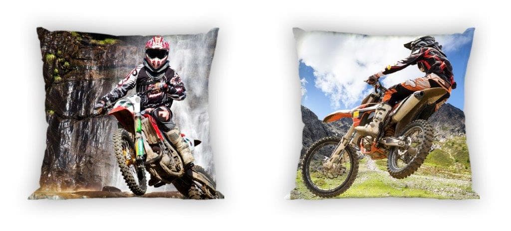 Obojstranná obliečka na vankúš Turbo Cross 007 - 40x40 cm 1