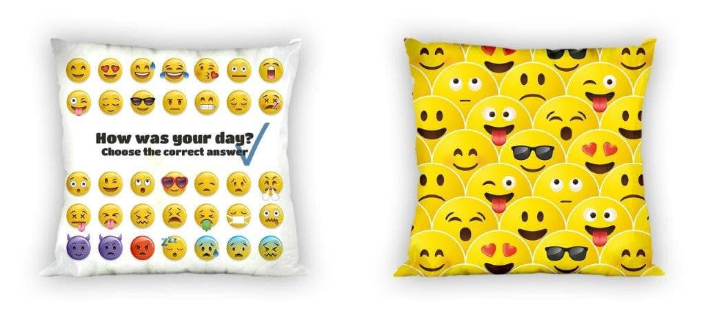 Obojstranná obliečka na vankúš Emoji 018 - 40x40 cm 1