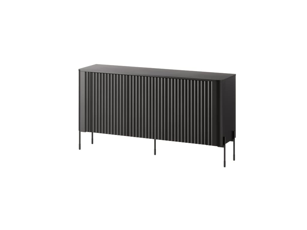 Komoda Vera 150 cm čierna