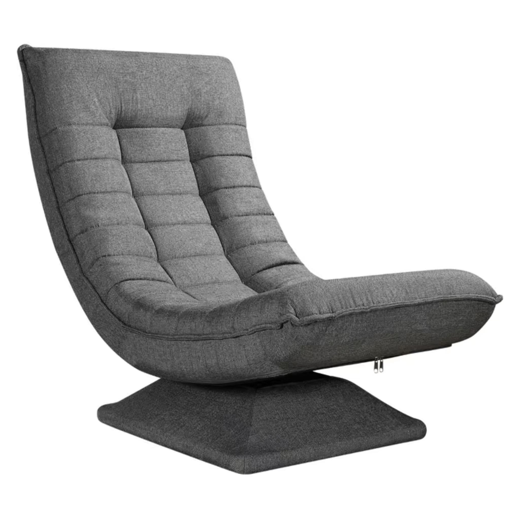 Skladacie dizajnové relaxačné kreslo Jerrick sivé 1