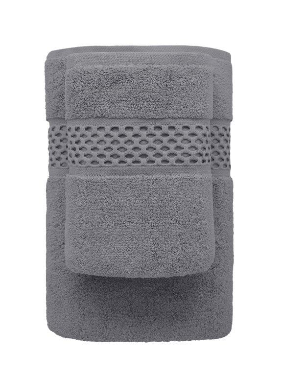 Bavlnený uterák Rete 50x90 cm tmavosivý 1