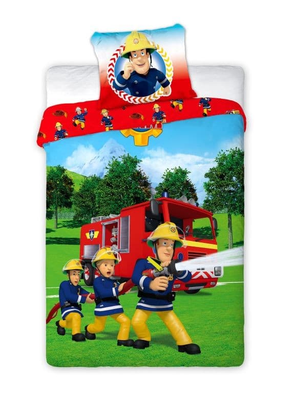 Bavlnené obliečky Požiarnik Sam 027 - 160x200 cm 1