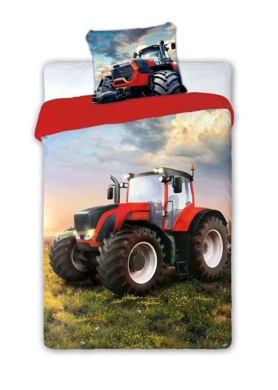 Bavlnená posteľná bielizeň Turbo Traktor 004 - 160x200 cm