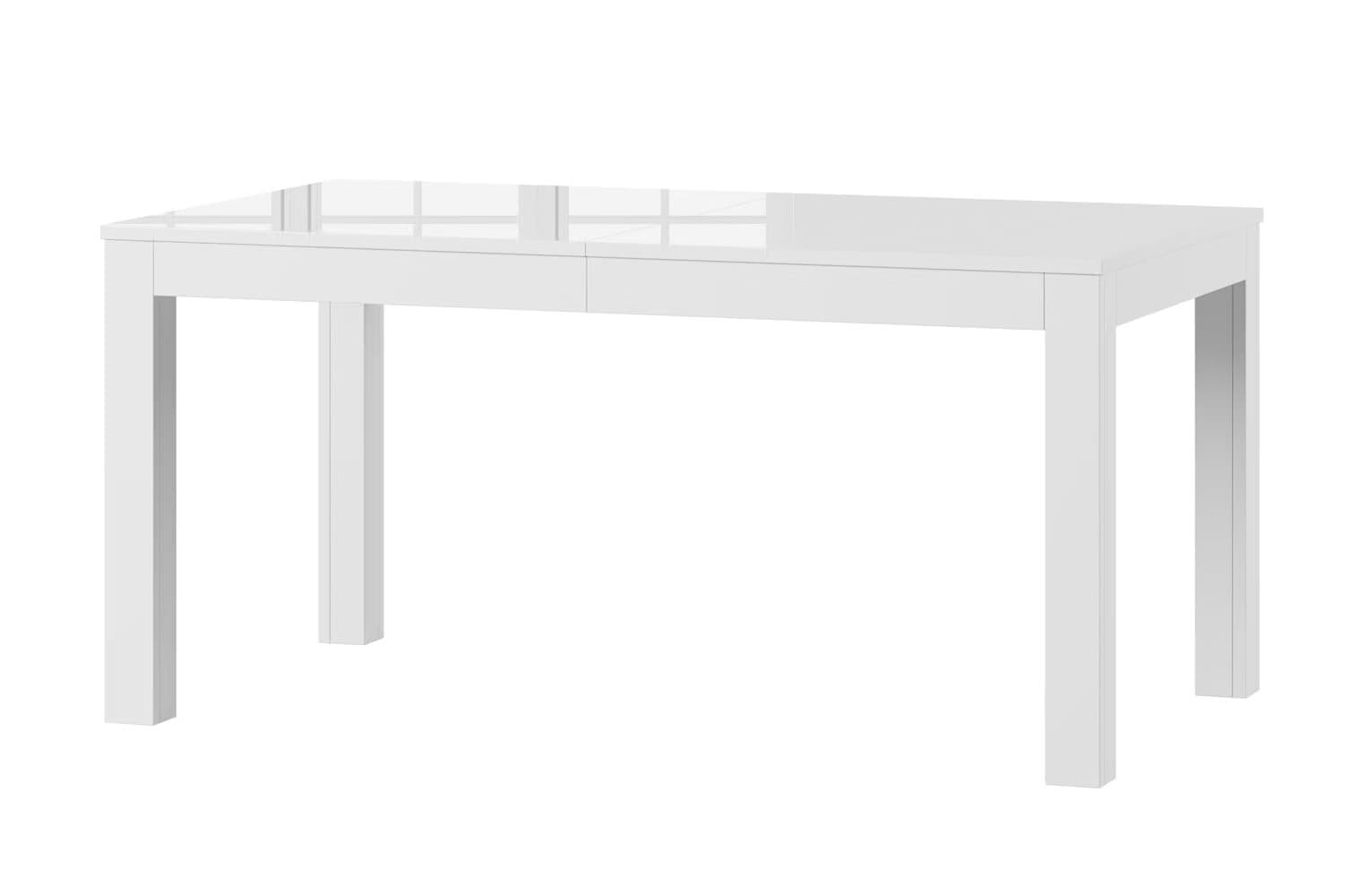 Jedálenský rozkladací stôl Wenus 160/300 cm biely lesk 1