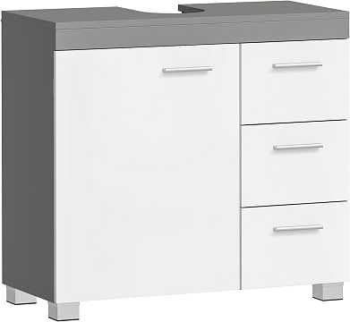 Skrinka pod umývadlo Vasagle Bruser sivá/biela 1