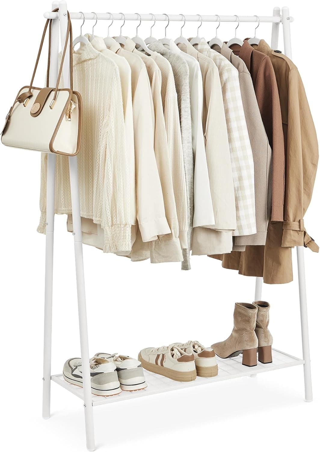Vešiak na šaty Loft 153 cm biely 1