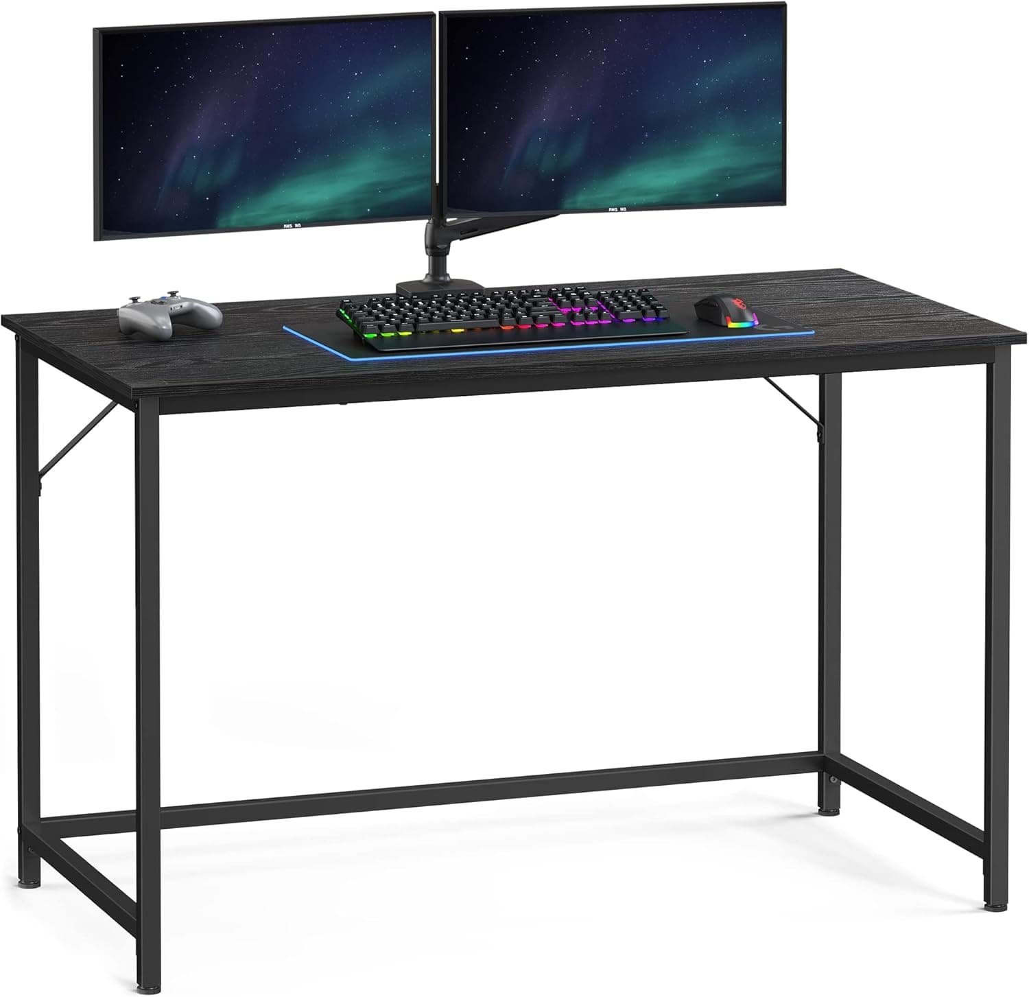 Písací stôl Vasagle Ebeny 120 cm čierny