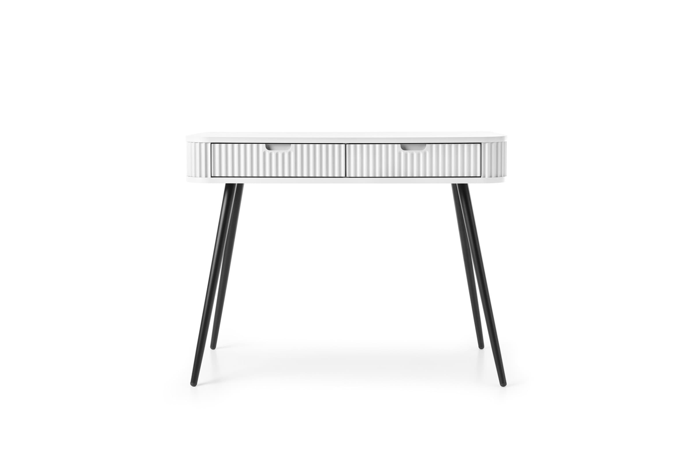 Toaletný stolík Zova 103 cm biely/čierny
