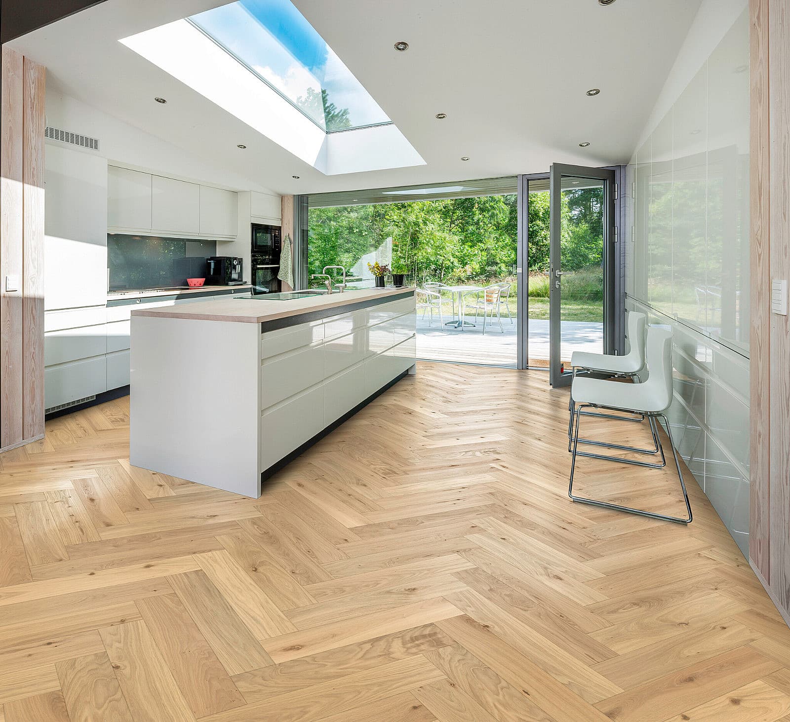 Káhrs Herringbone Dub cc dim biely 111PCCEKDWKE600 1