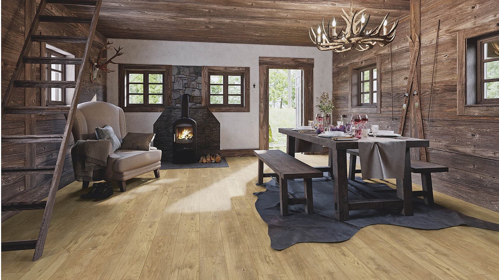 MY FLOOR Chalet Gaštan prírodný M1008 1