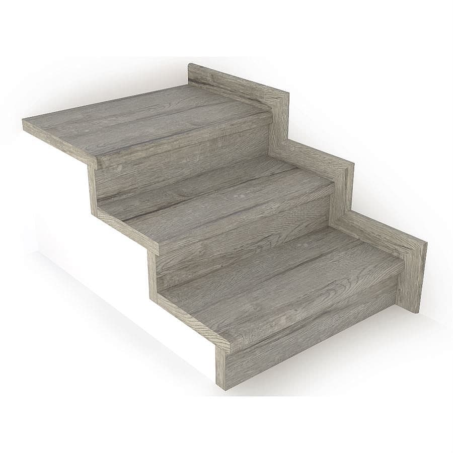 Schodový nášľap / profil TOPSTEP Flex Dub sivý 1200 × 500 × 11 mm 1