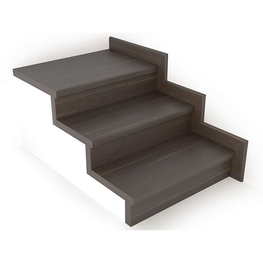 Schodový nášľap / profil TOPSTEP Flex Orech tmavý 1200 × 500 × 11 mm 1