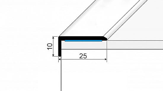 Schodový profil 25 x 10 mm (samolepiaci) | dyhovaný Dub dýha 1