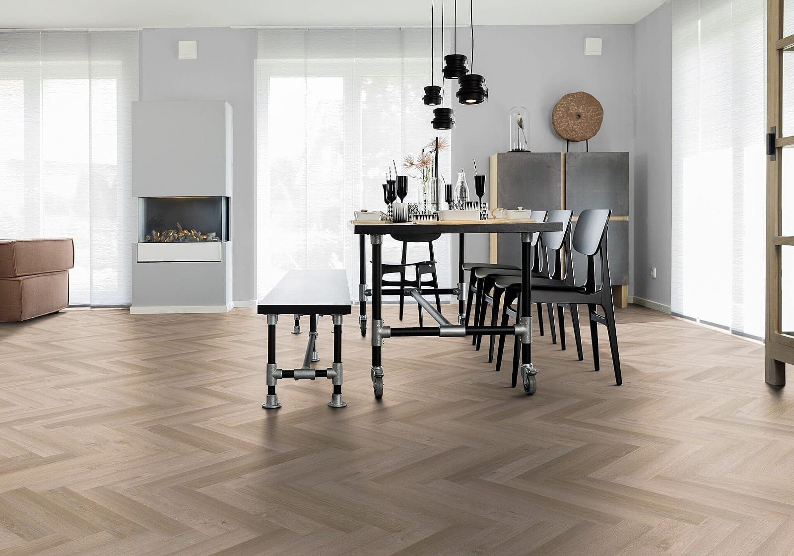 WINEO 1200 wood XS herringbone Cheer for lisa PL097RHB