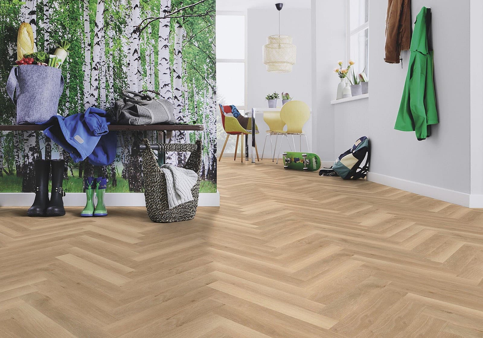 WINEO 1200 wood XS herringbone Welcome oskar PL269RHB 1