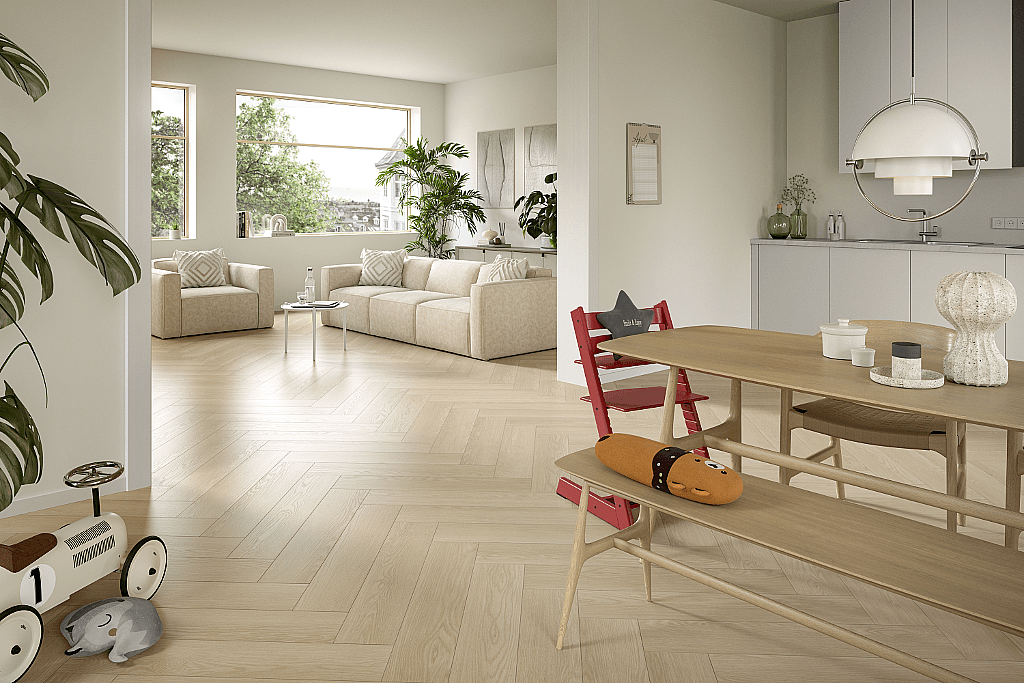EGGER E-motion herringbone 32 Dub baronia pieskový EL2133 1