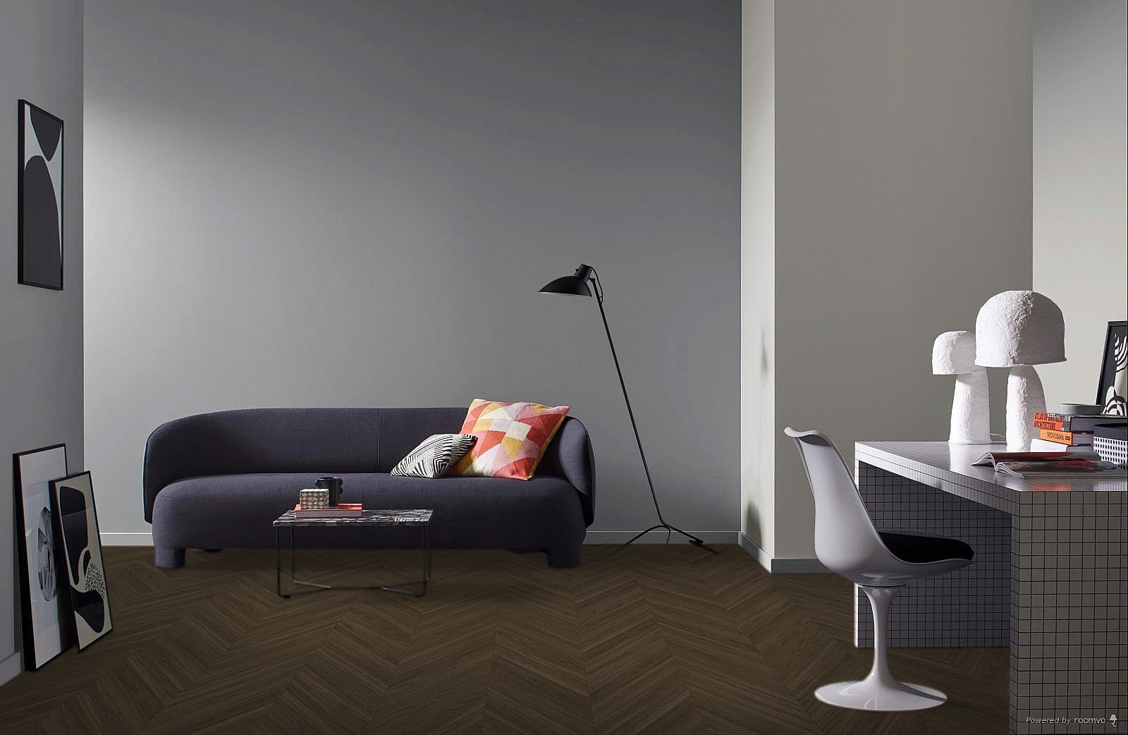 PARADOR Trendtime 10 chevron Dub oxford tmavě hnědý 1750866 1