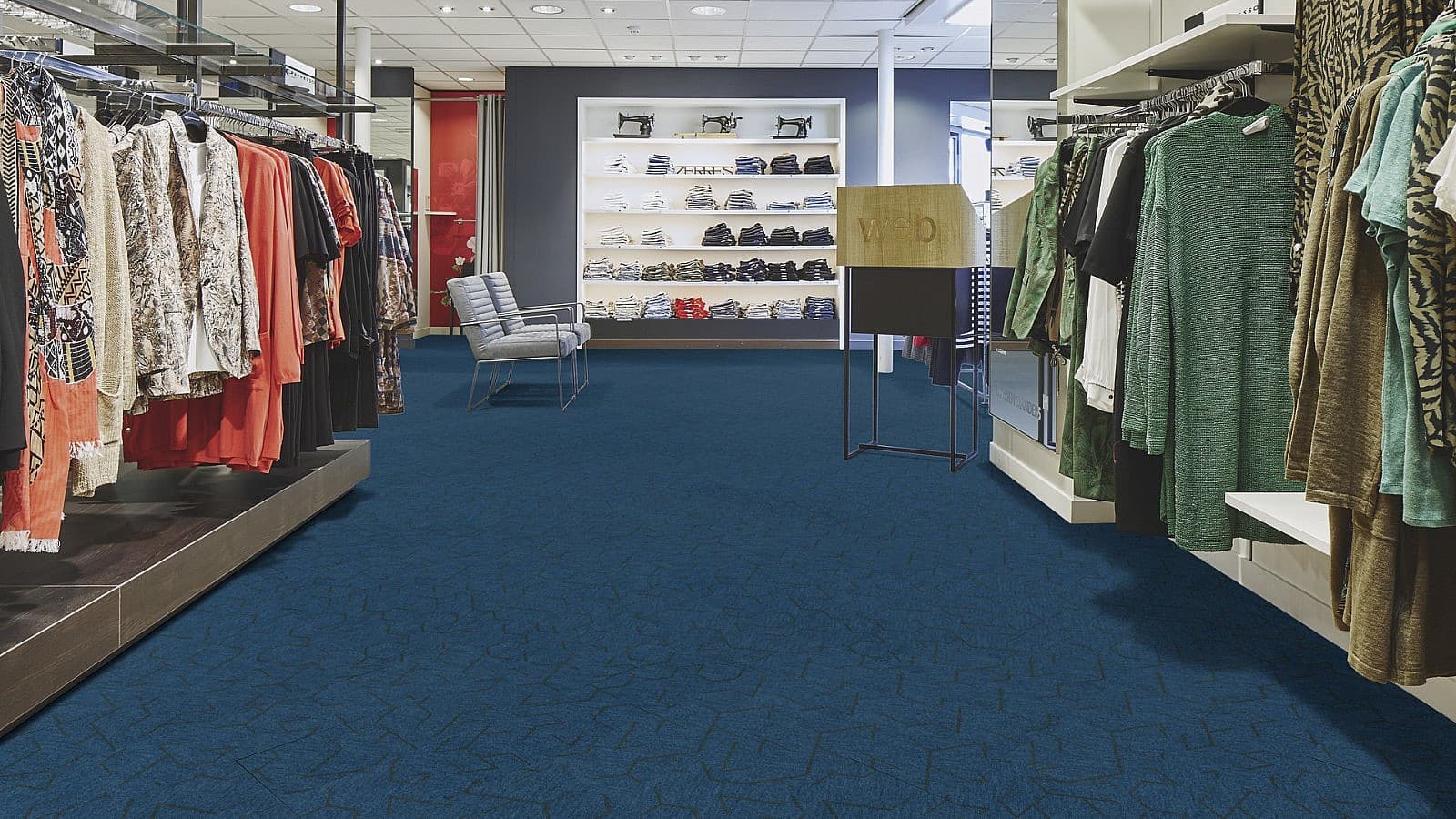 FORBO Flotex Planks Triad Blue 131002 1