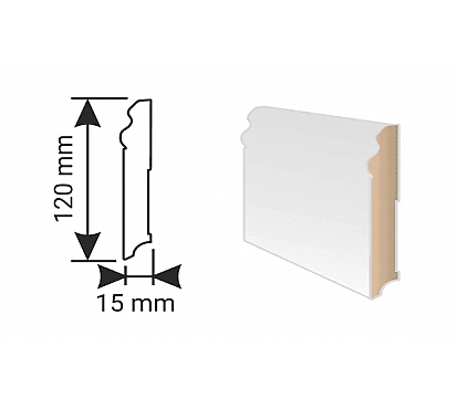MDF lišta KP 120 00088 1