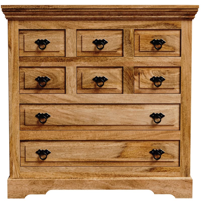 indickynabytok.sk - Komoda Guru 90x90x45 indický masív mango 1