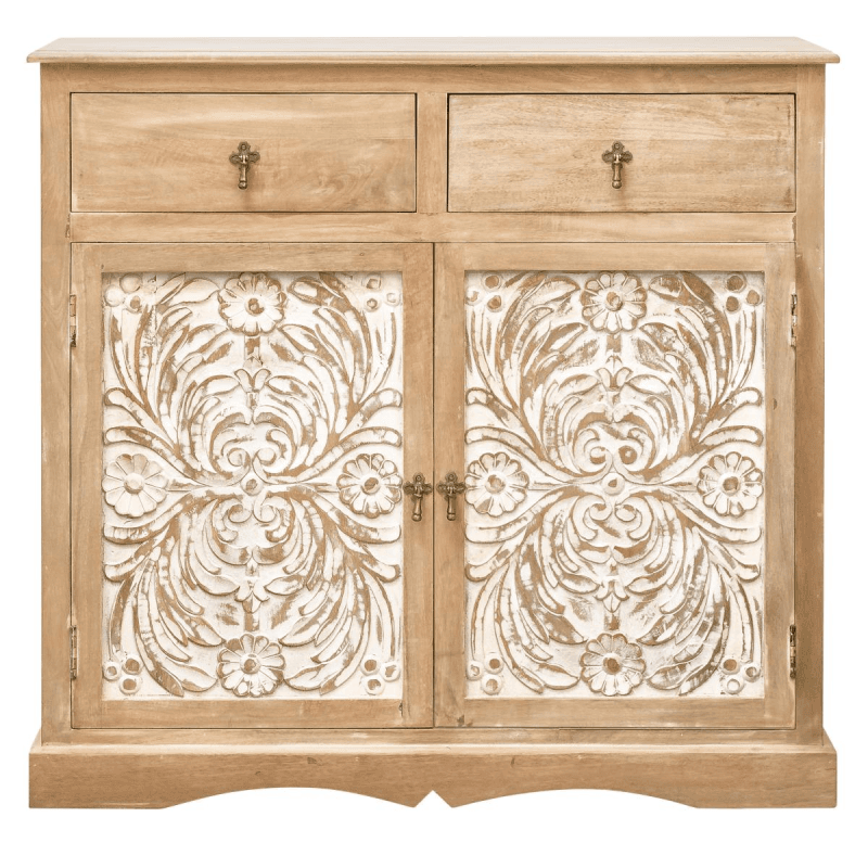 indickynabytok.sk - Komoda Sita 90x90x45 indický masív mango 1