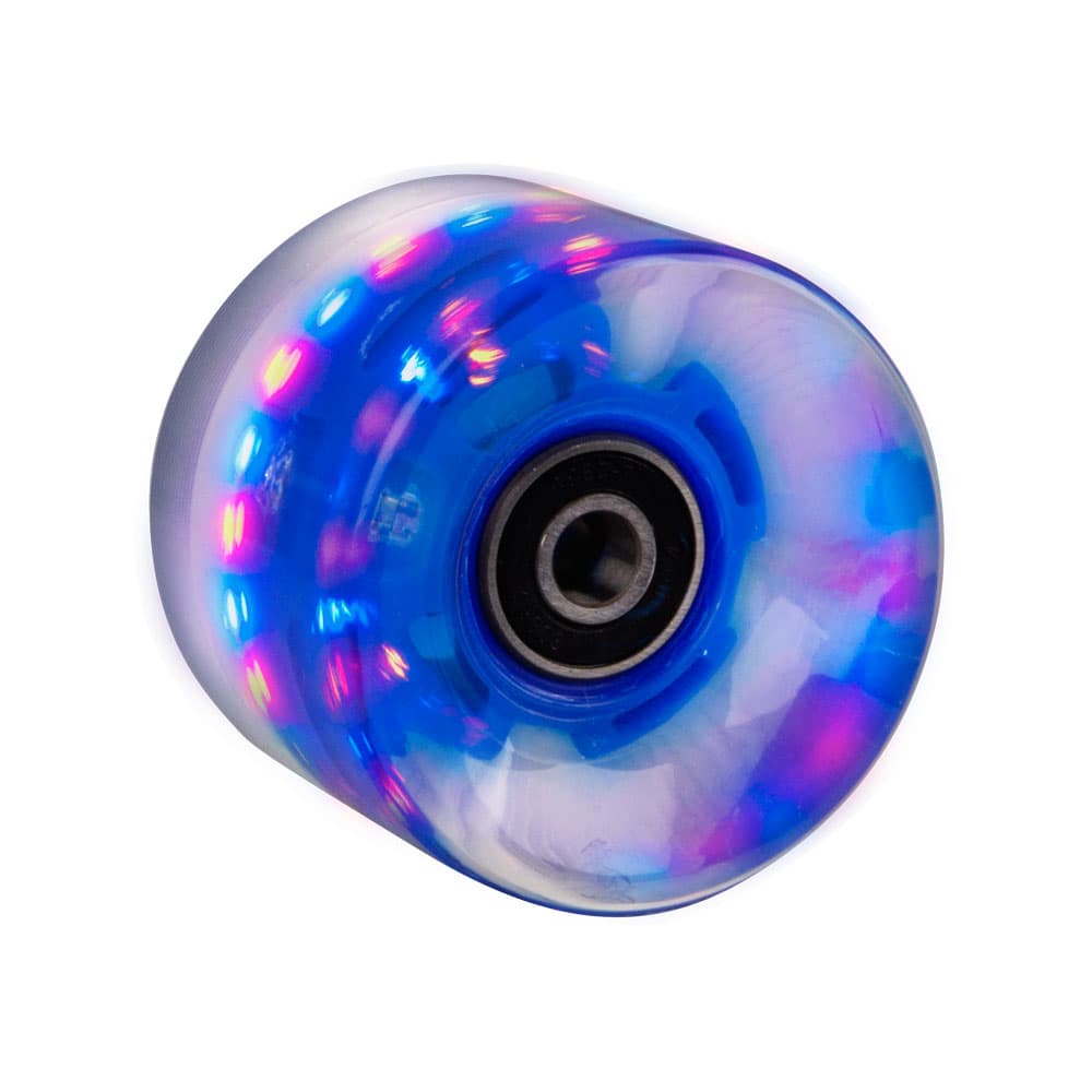 WORKER Svítící kolečko na penny board 60*45 mm vč. ložisek ABEC 7 modrá 1