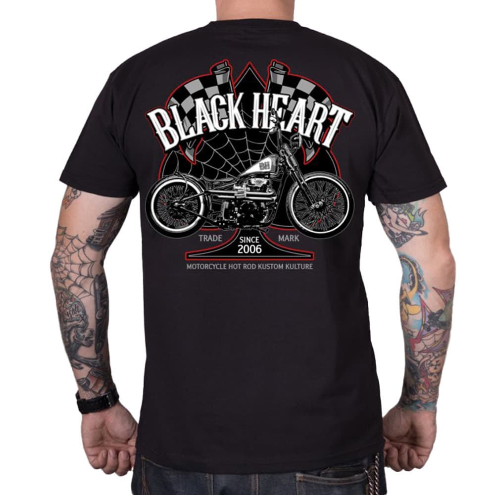 BLACK HEART Chopper Race čierna - M 1