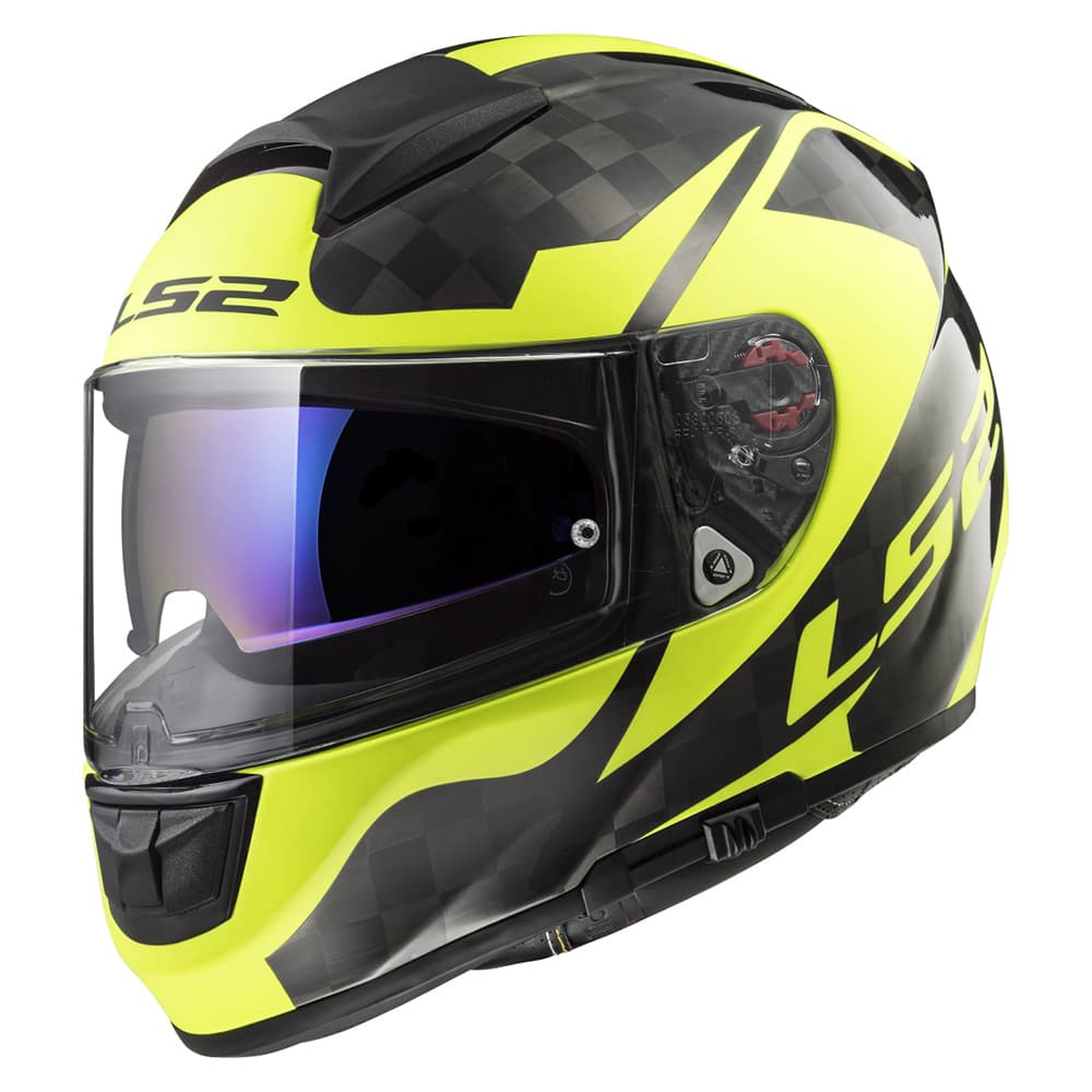 LS2 LS2 FF397 Vector C Shine Carbon Hi Vis Yellow - XS (53-54) 1
