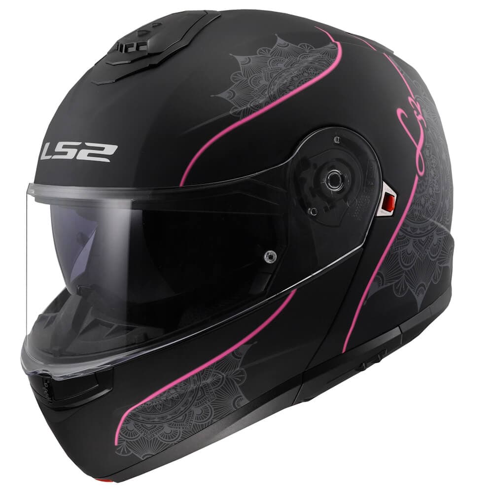 LS2 FF908 Strobe II Lux Matt Black-Pink M (57-58) 1