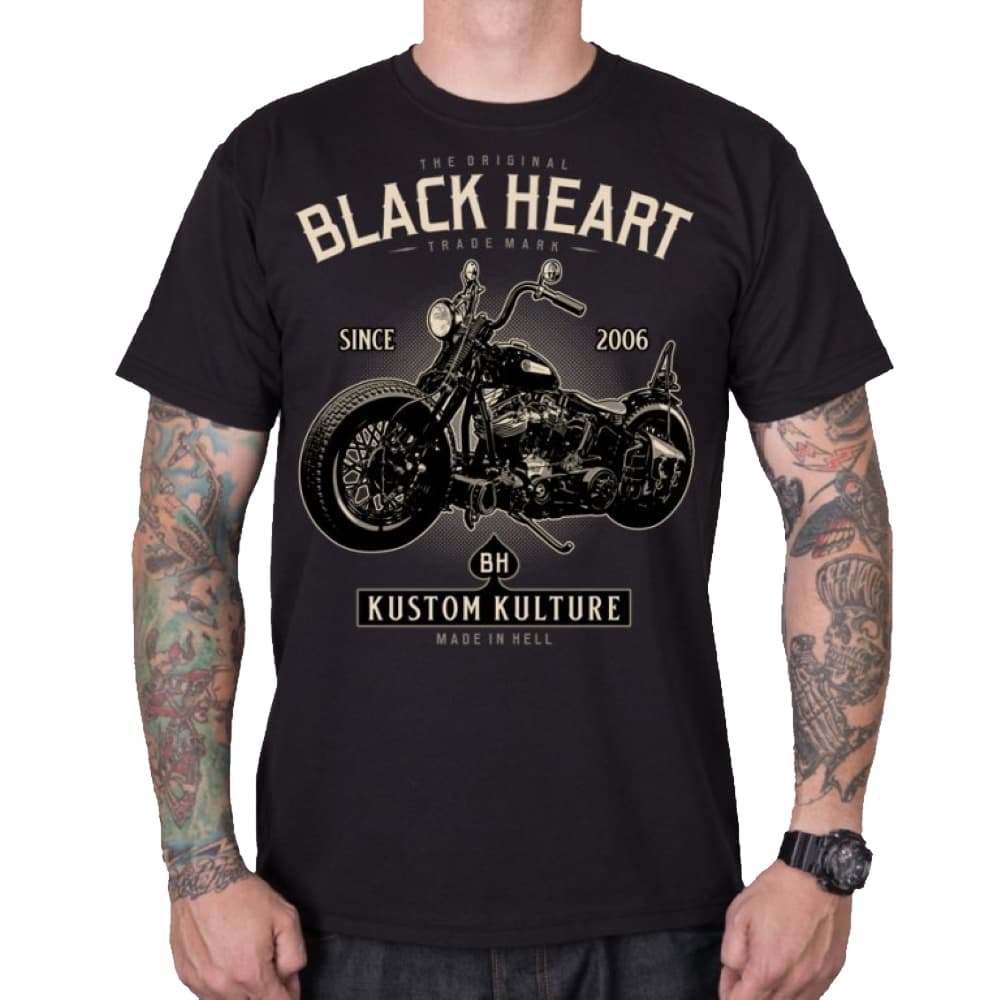 BLACK HEART Motorcycle čierna - M 1