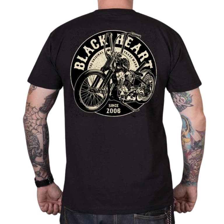 BLACK HEART Chopper King čierna - XL