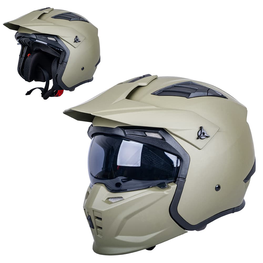 W-TEC Badalone Army béžová matná - M (57-58)