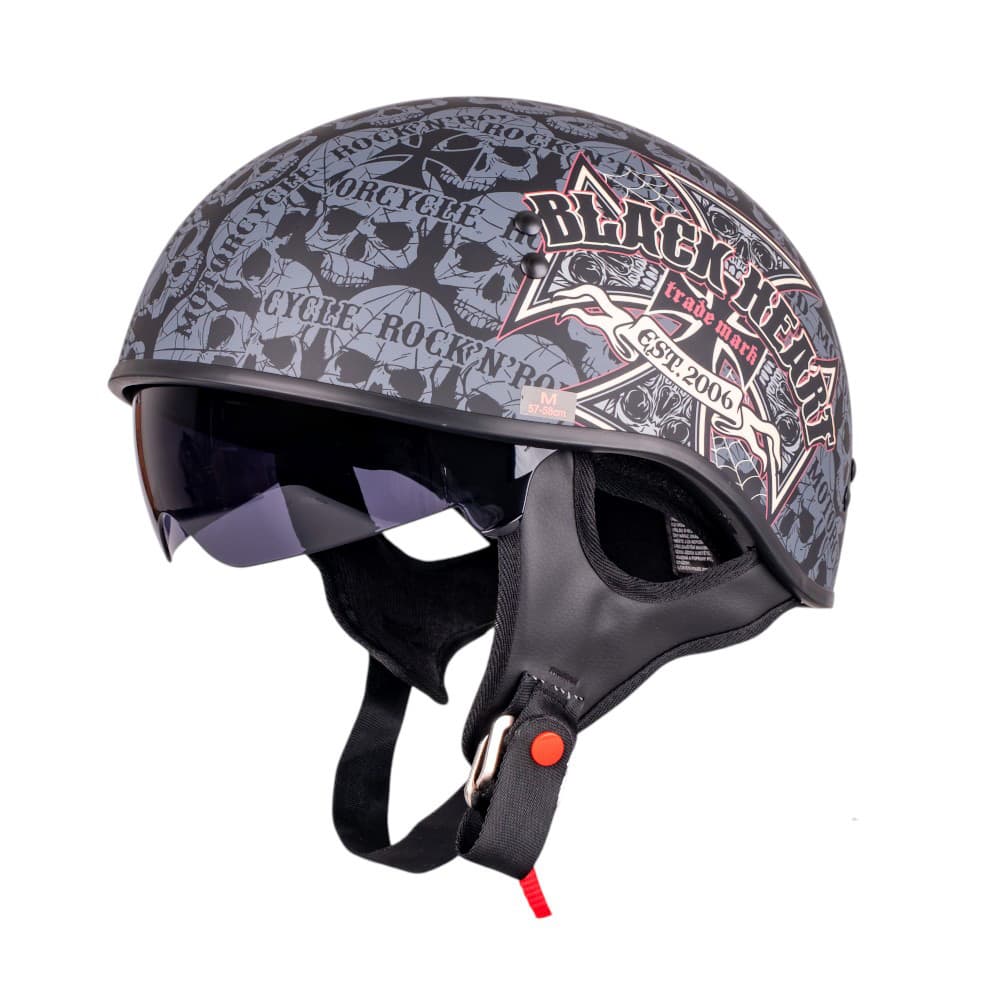 W-TEC Black Heart V535 Cross Skull S (55-56) 1