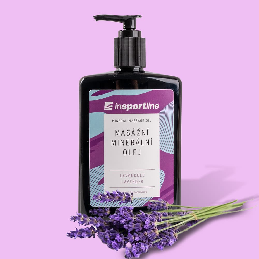 inSPORTline Masážny minerálny olej levanduľa 500 ml 1