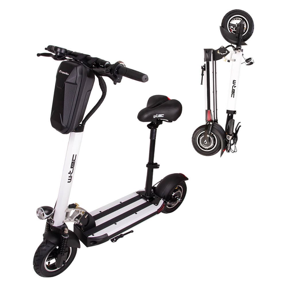 W-TEC Tenmark III se sedátkem a brašnou biela 1