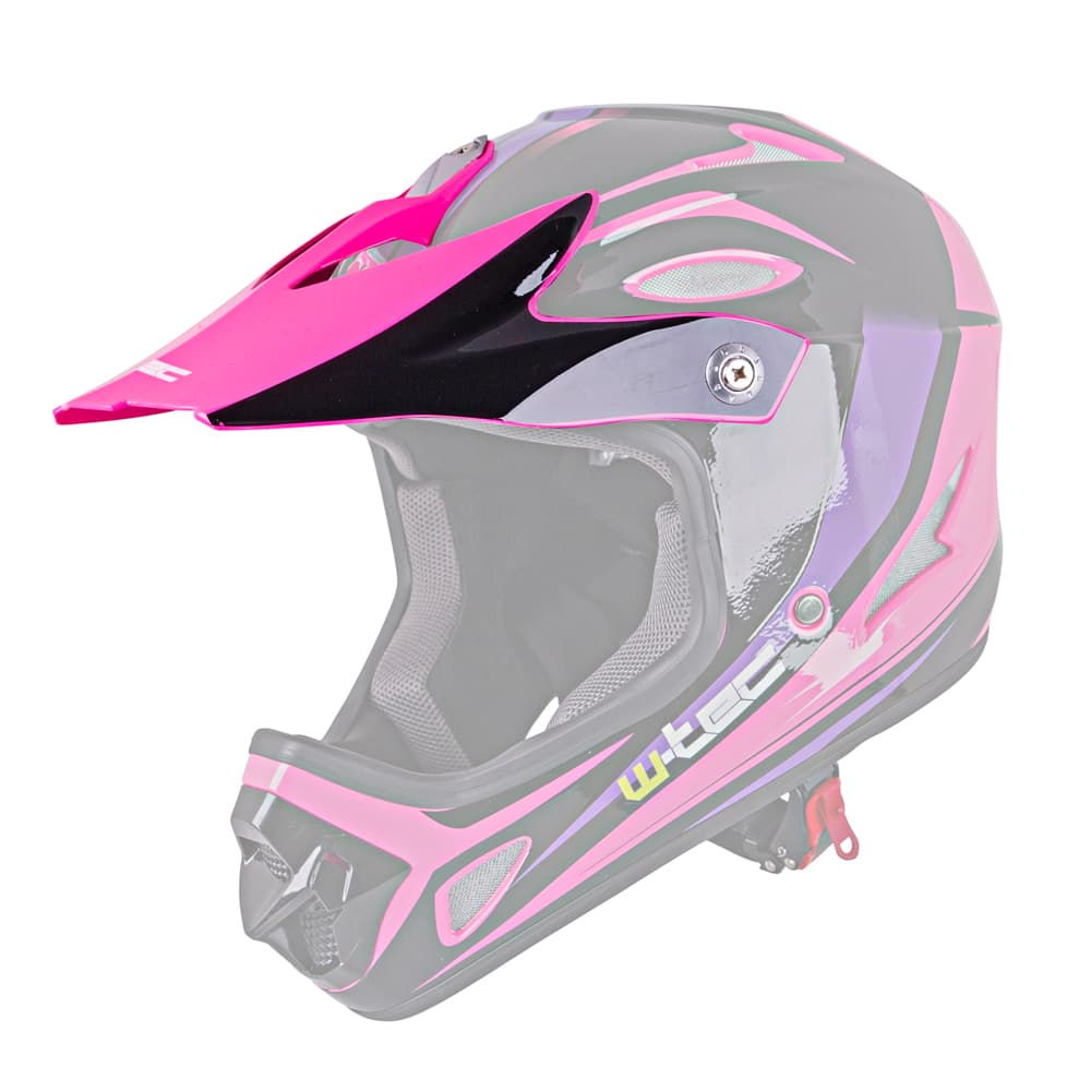 W-TEC Náhradný šilt pre prilbu FS-605 Extinction Pink